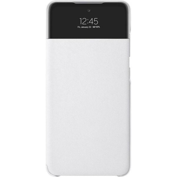 Чехол (флип-кейс) Samsung Smart S View Wallet Cover [ef-ea525pwegru] для Galaxy A52, белый