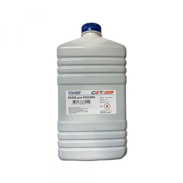 Тонер для картриджа CET PK206 OSP0206K-500 черный для принтера Kyocera Ecosys M6030cdn/6035cidn/6530cdn/P6035cdn